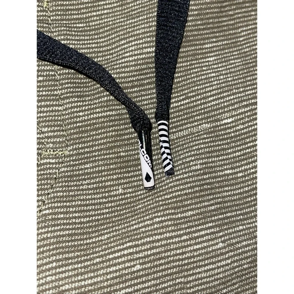 Volcom Swim Trunks Men 32 Green Stripes
